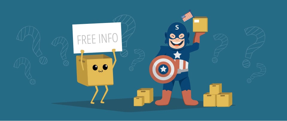 Captain America asks Bob the Box about finding a US fulfillment center.