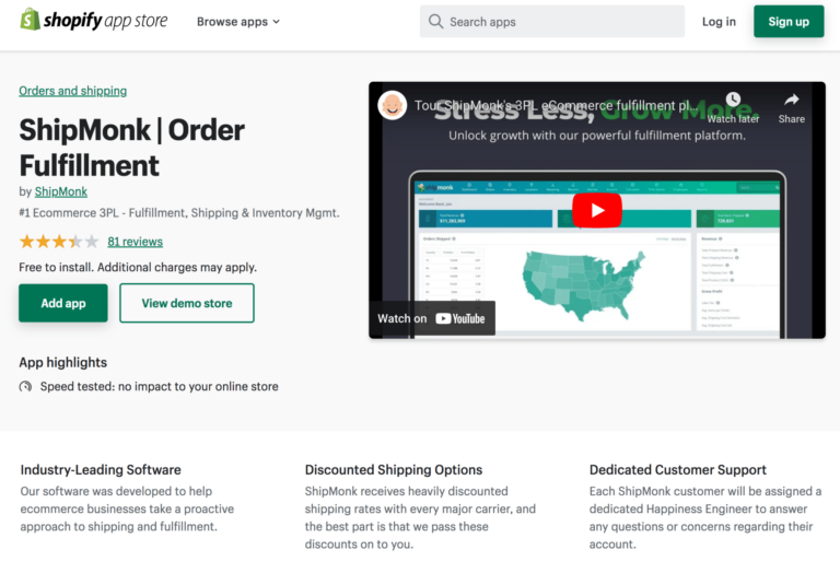 ShipMonk Shopify Integration Ecommerce Fulfillment ShipMonk Partner