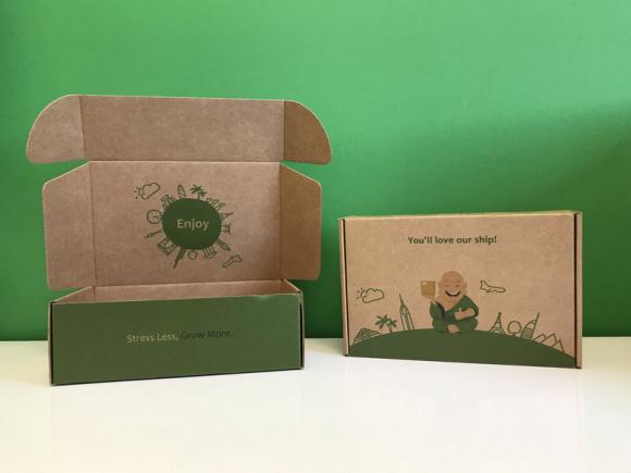 ShipMonk's custom boxes are a good example of branded shipping.