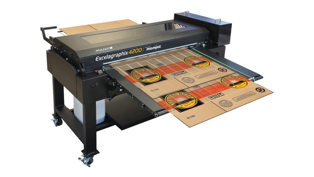 The Excelagraphix 4200 printing machine.