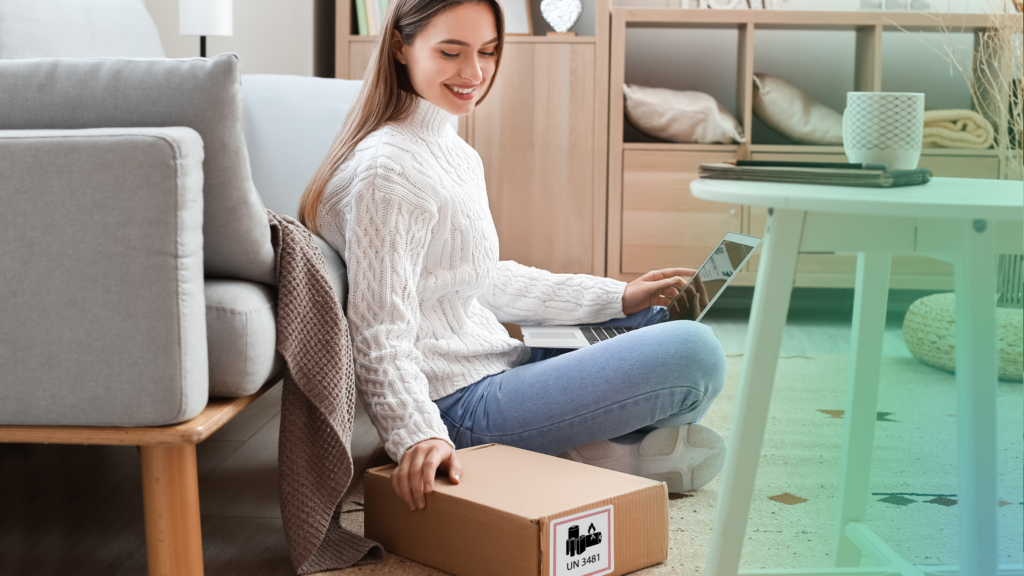 There’s something wonderfully reassuring about taking care of business from the comfort of a cozy, modern living room. Picture this: a woman in a crisp white sweater and comfy jeans, nestled beside her soft sofa, beaming as she follows an easy shipping tutorial on her laptop. With gentle hands, she checks a “fragile” box—reminding us how seamless eCommerce fulfillment can be when you have the right partner. ShipMonk.com makes it all friendly and approachable—just like learning alongside an old friend. via ShipMonk.com