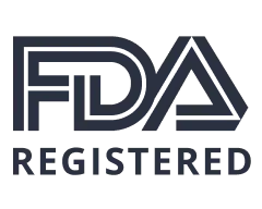 “FDA” in bold, elegant black above “REGISTERED”—clean, clear reassurance for ShipMonk.com’s trusted fulfillment services. via ShipMonk.com