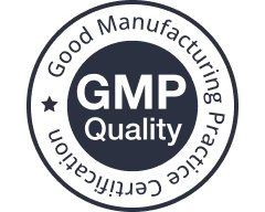 A delightful dark badge reads “GMP Certified” and “Good Manufacturing Practice”—a trustworthy ShipMonk.com stamp of quality. via ShipMonk.com