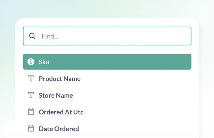 A crisp search bar with friendly icons offers SKU, Product Name, Store, Order Date—styled for ShipMonk.com’s easy fulfillment. via ShipMonk.com